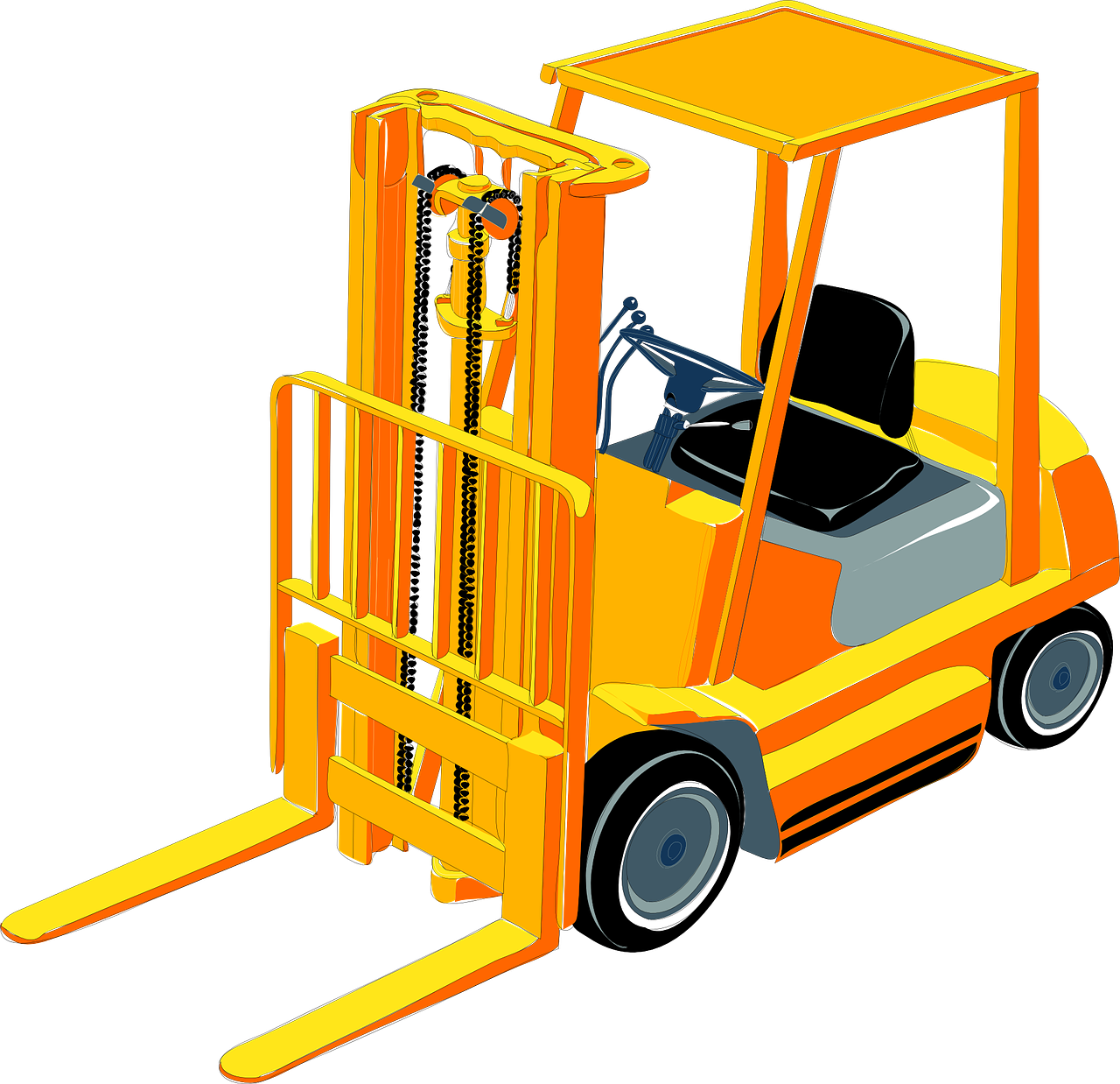 fork lift, construction, heavy